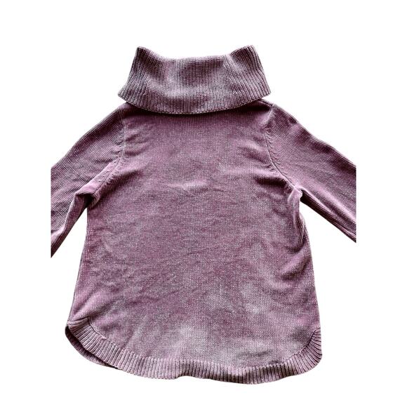 Soft Surroundings Women's Mauve Mist Soft Winds Chenille Tunic Sweater Size LP - Picture 6 of 10